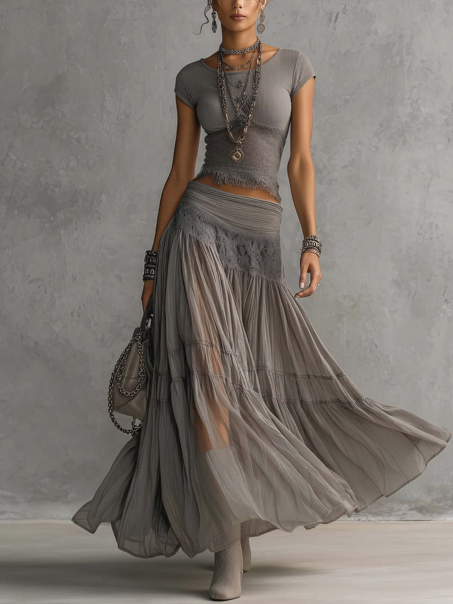Caterina | Ethereal Boho Two-Piece Set for Women