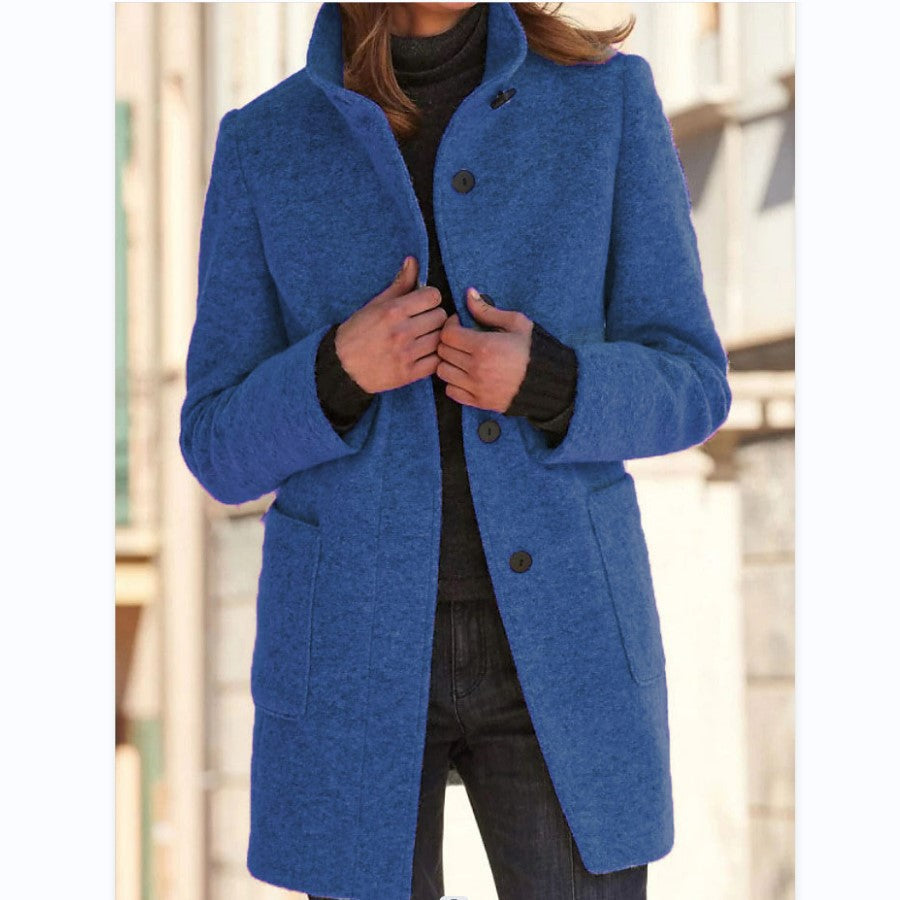 Vintora | Retro Windbreaker with Stand-Up Collar for Women