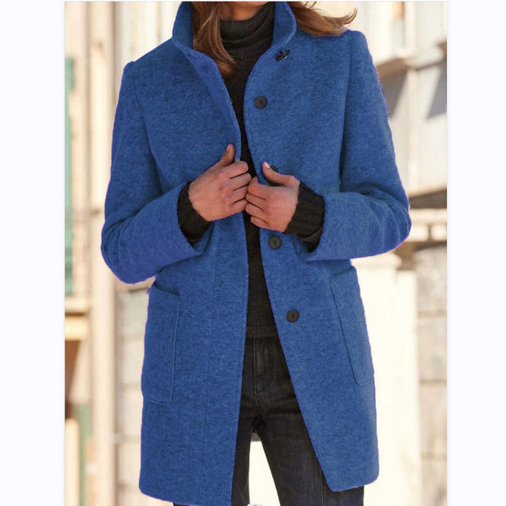 Vintora | Retro Windbreaker with Stand-Up Collar for Women