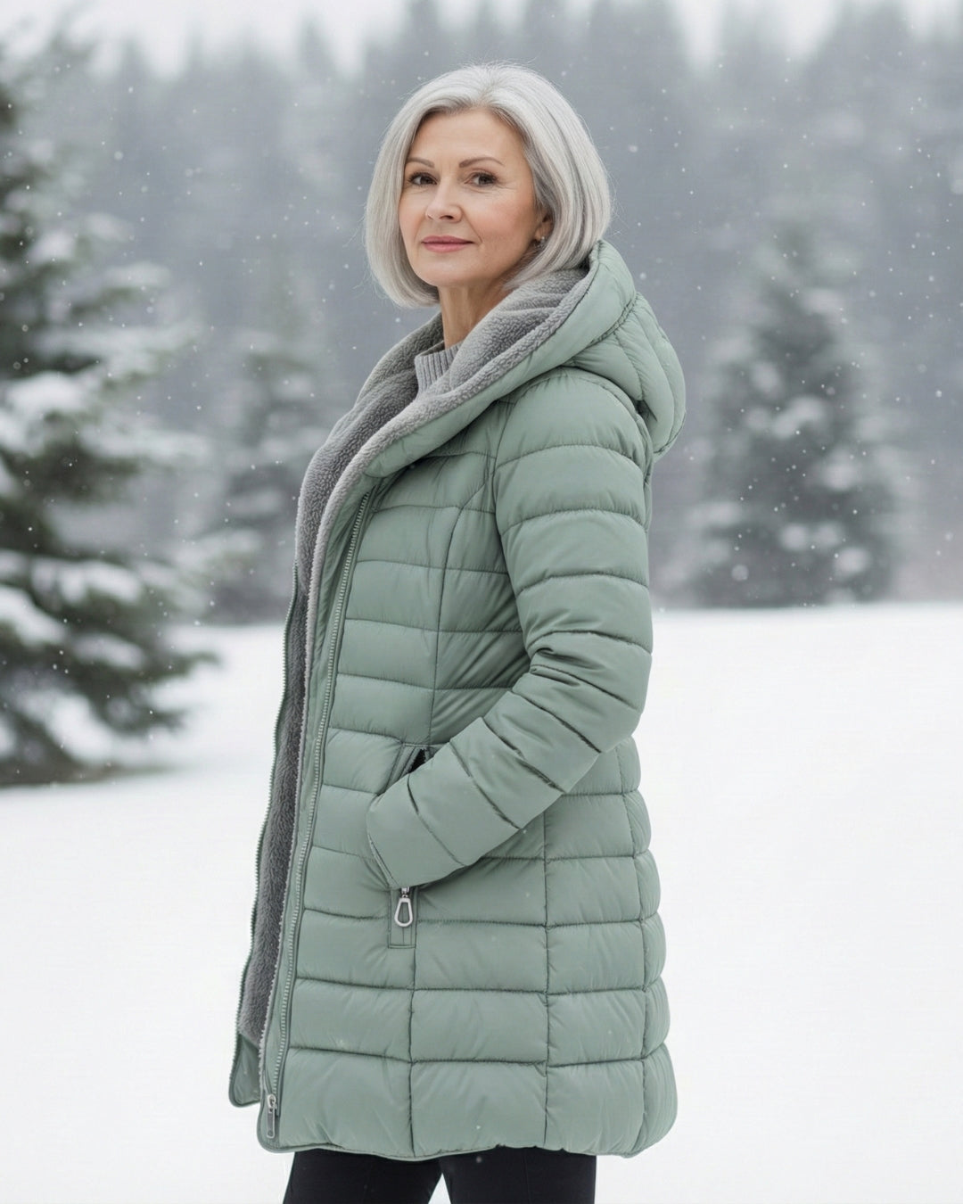 Corinne | Quilted Hooded Winter Jacket