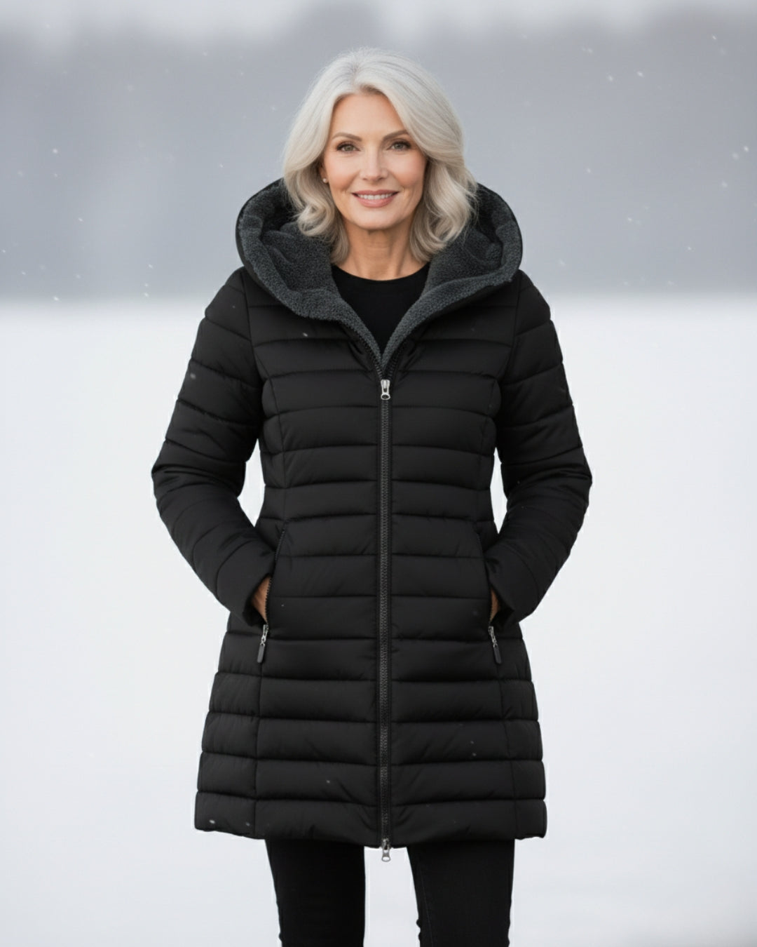 Corinne | Quilted Hooded Winter Jacket