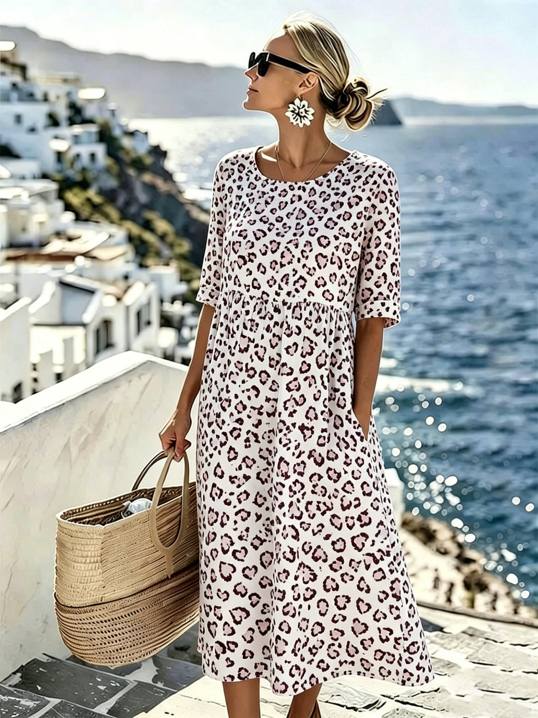 Sienna | Wild Grace Floral Midi Dress for Women
