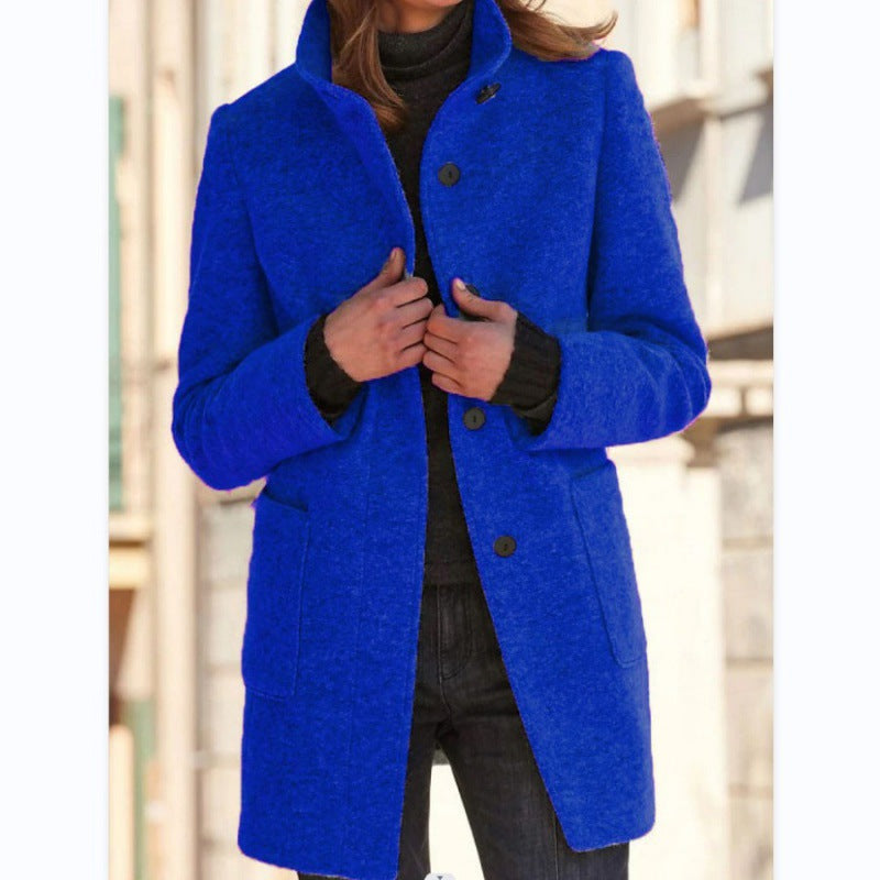 Vintora | Retro Windbreaker with Stand-Up Collar for Women