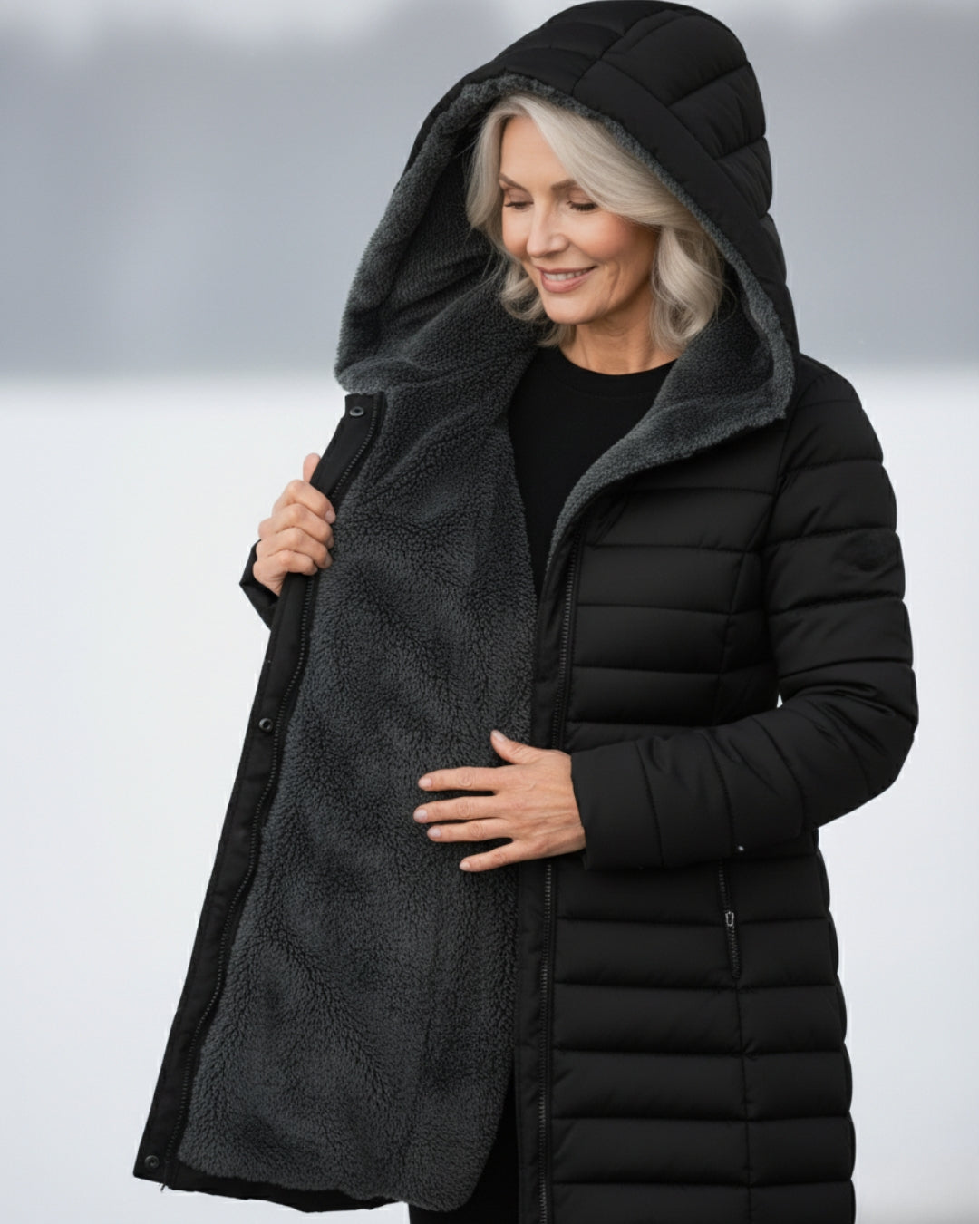 Corinne | Quilted Hooded Winter Jacket