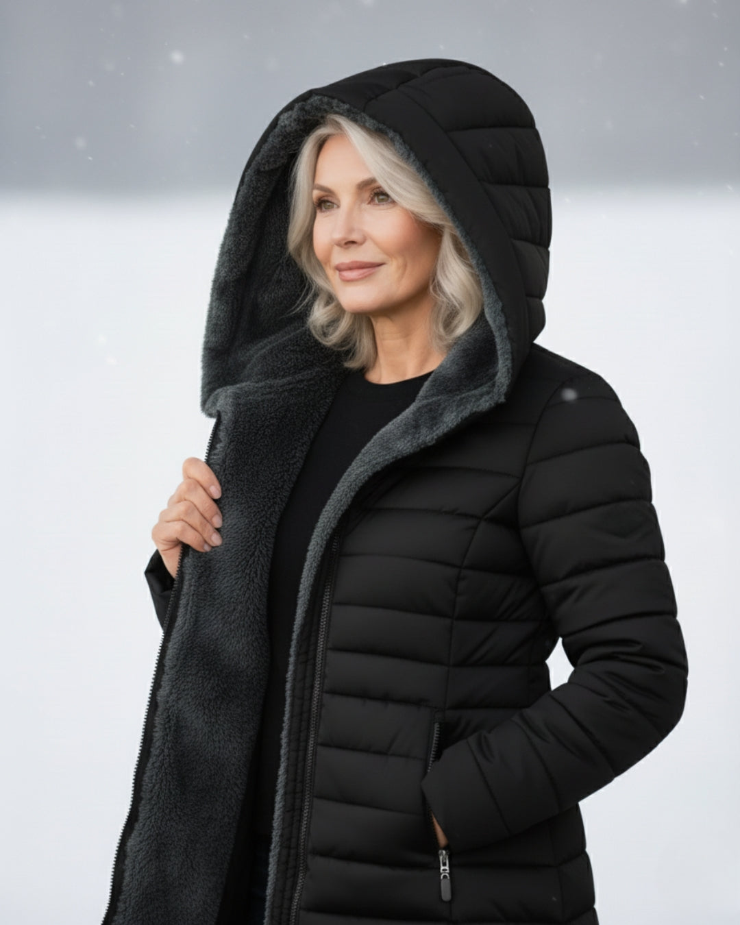 Corinne | Quilted Hooded Winter Jacket