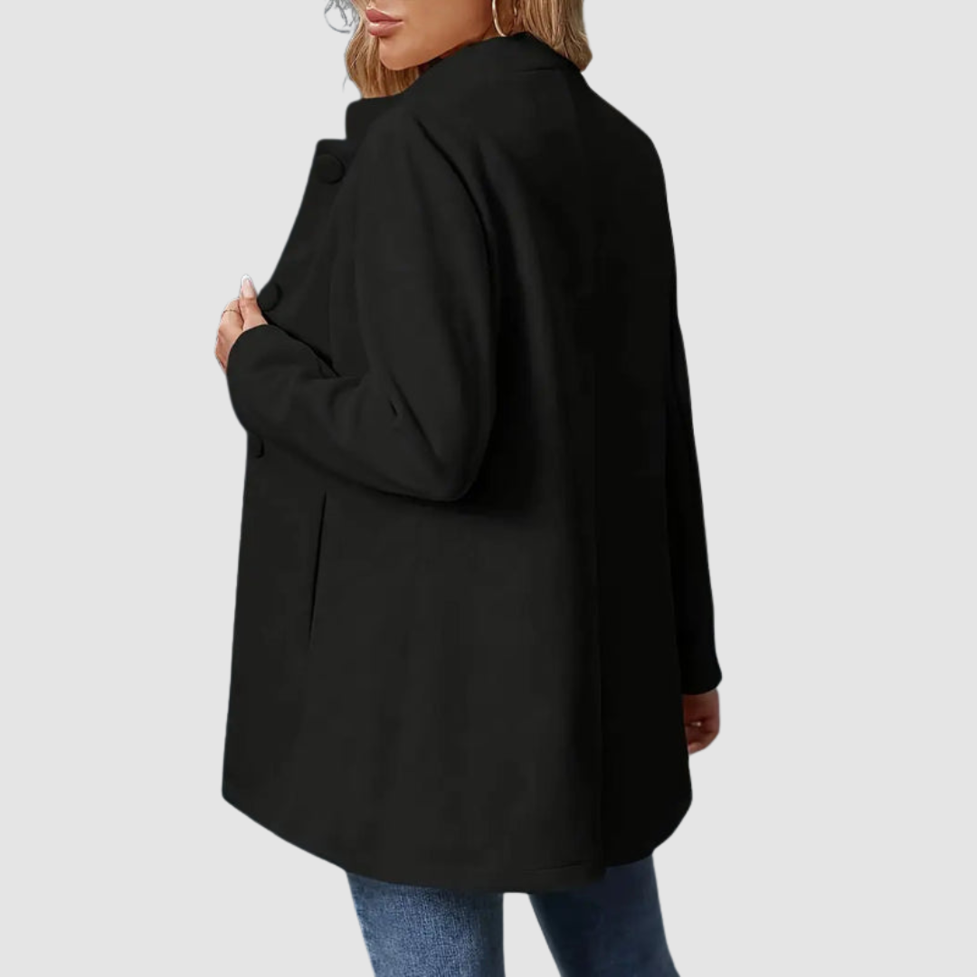 Modique | Elegant Coat with Stand-Up Collar for Women | Outerwear