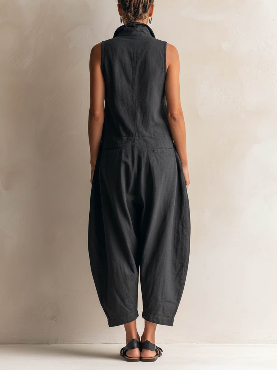 Grace | Relaxed Cotton Utility Jumpsuit for Women