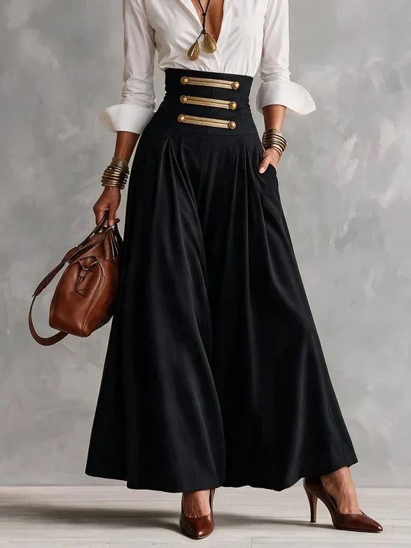 Cecile | Collared Shirt &amp; Maxi Skirt Set