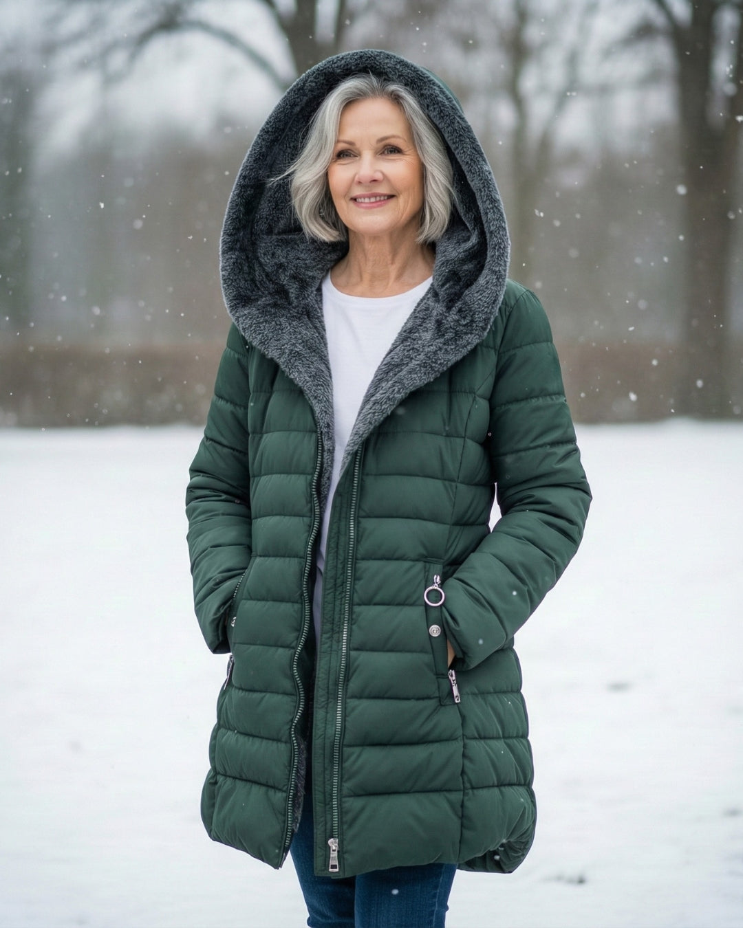 Corinne | Quilted Hooded Winter Jacket