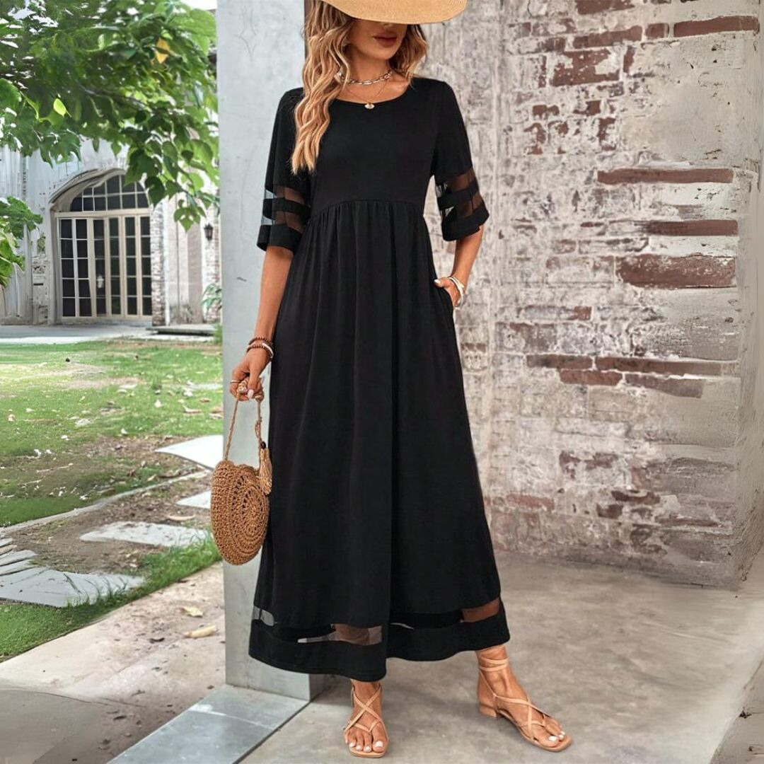 Aubrey | Flattering Tummy-Smoothing Midi Dress for Women