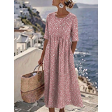Tess | Tummy-Flattering Elegant Midi Dress for Women