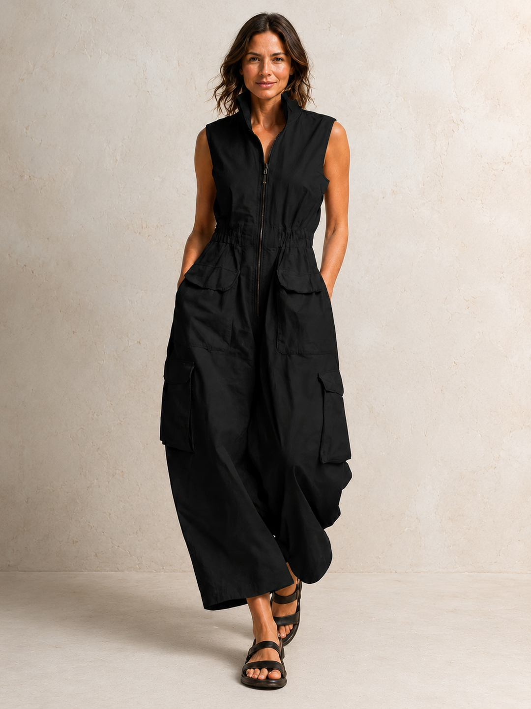Ursula | Utility Cargo Jumpsuit