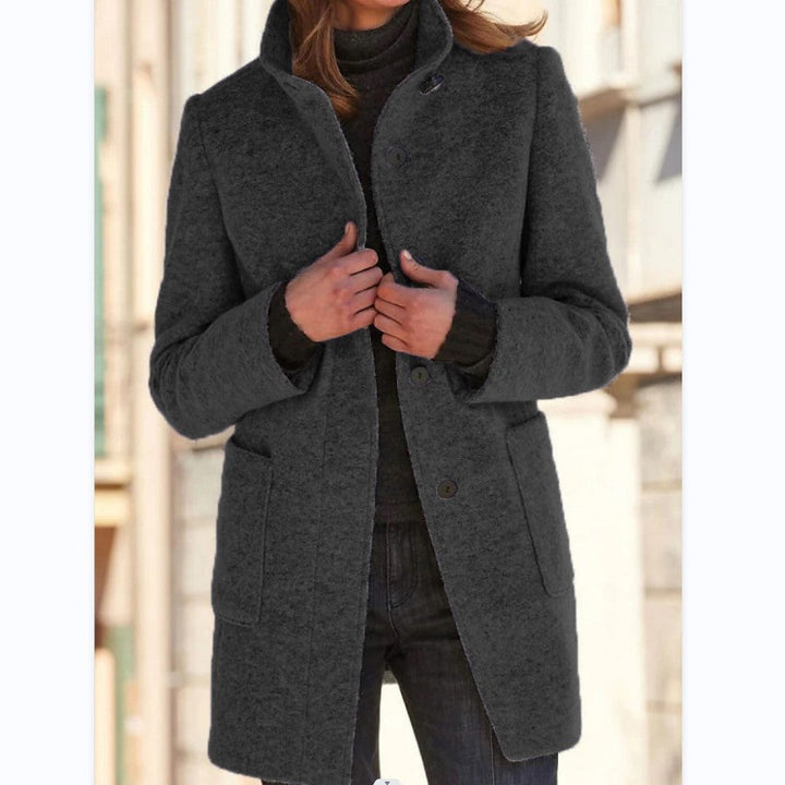 Vintora | Retro Windbreaker with Stand-Up Collar for Women