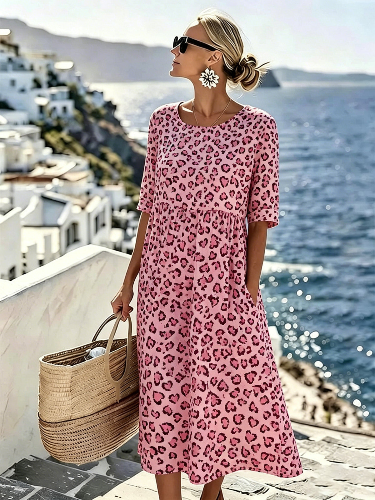 Sienna | Wild Grace Floral Midi Dress for Women
