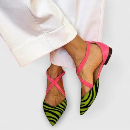 Khreysa | Elegant Ballet Flats with Straps for Women