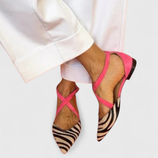 Khreysa | Elegant Ballet Flats with Straps for Women