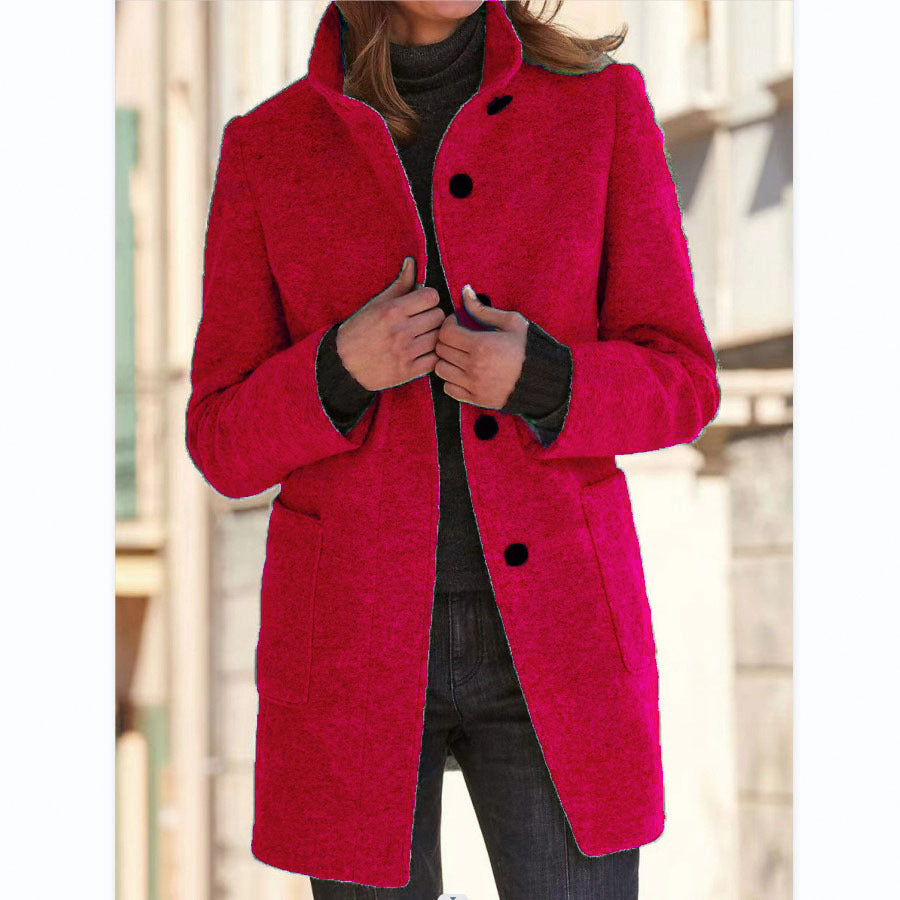 Vintora | Retro Windbreaker with Stand-Up Collar for Women