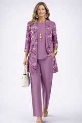 Margot | Floral Cardigan Three-Piece Set