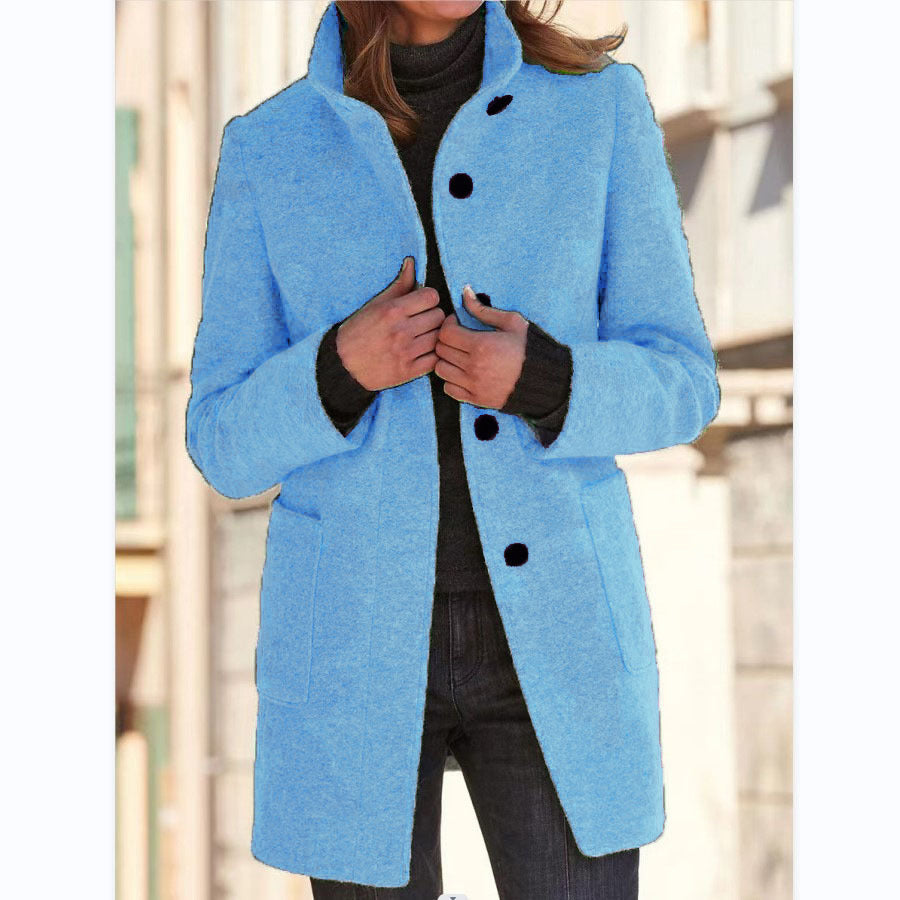 Vintora | Retro Windbreaker with Stand-Up Collar for Women