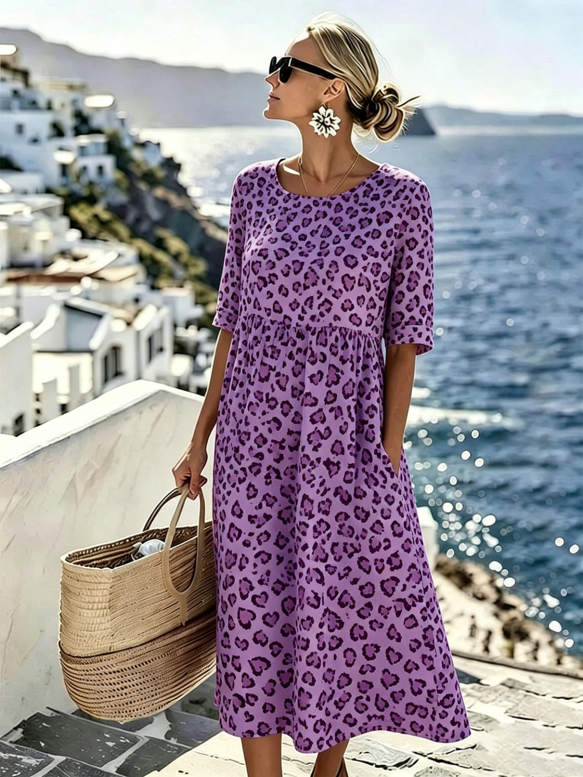 Sienna | Wild Grace Floral Midi Dress for Women