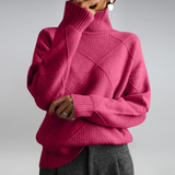 Lauren | Turtleneck Long-Sleeve Knit Sweater