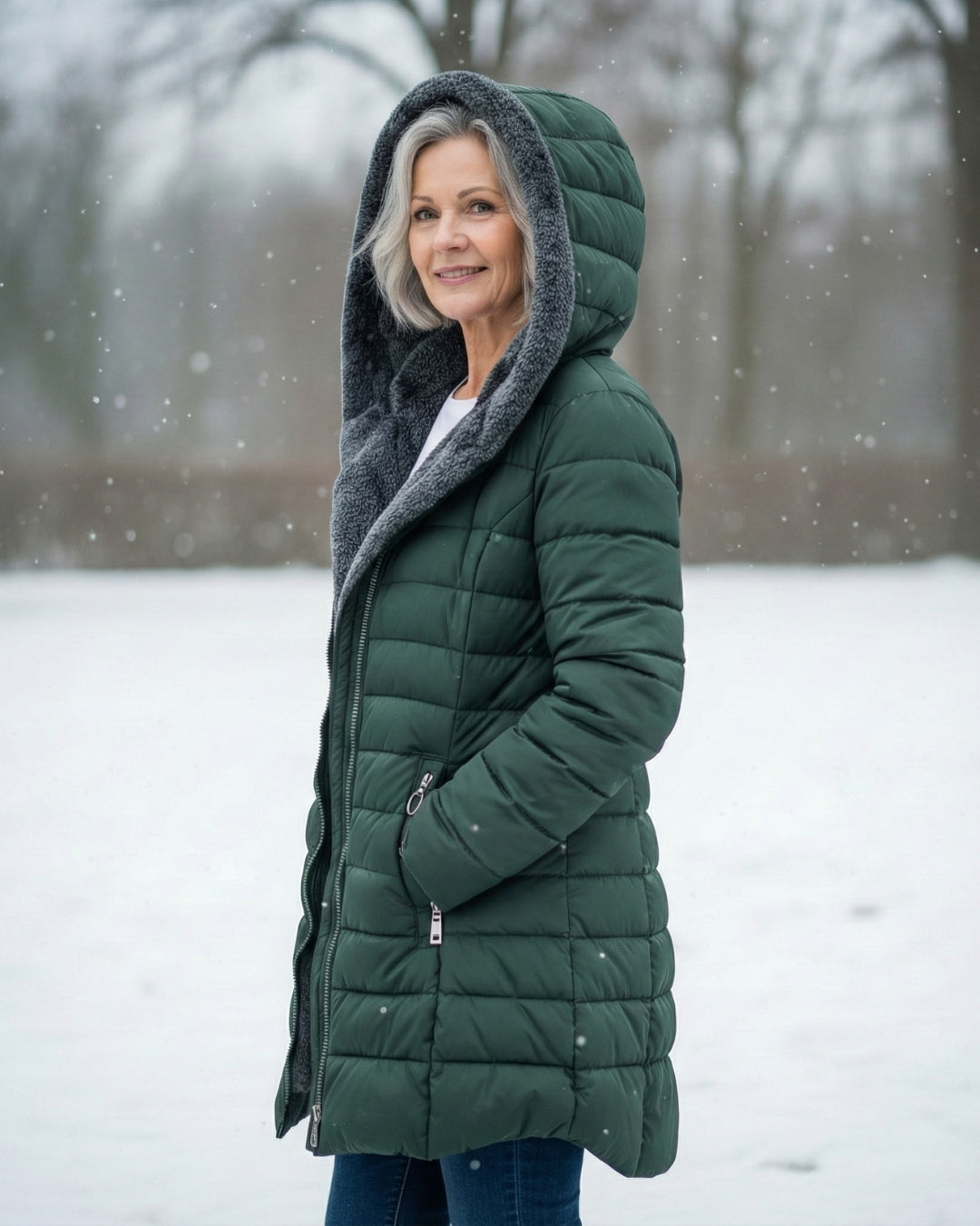 Corinne | Quilted Hooded Winter Jacket