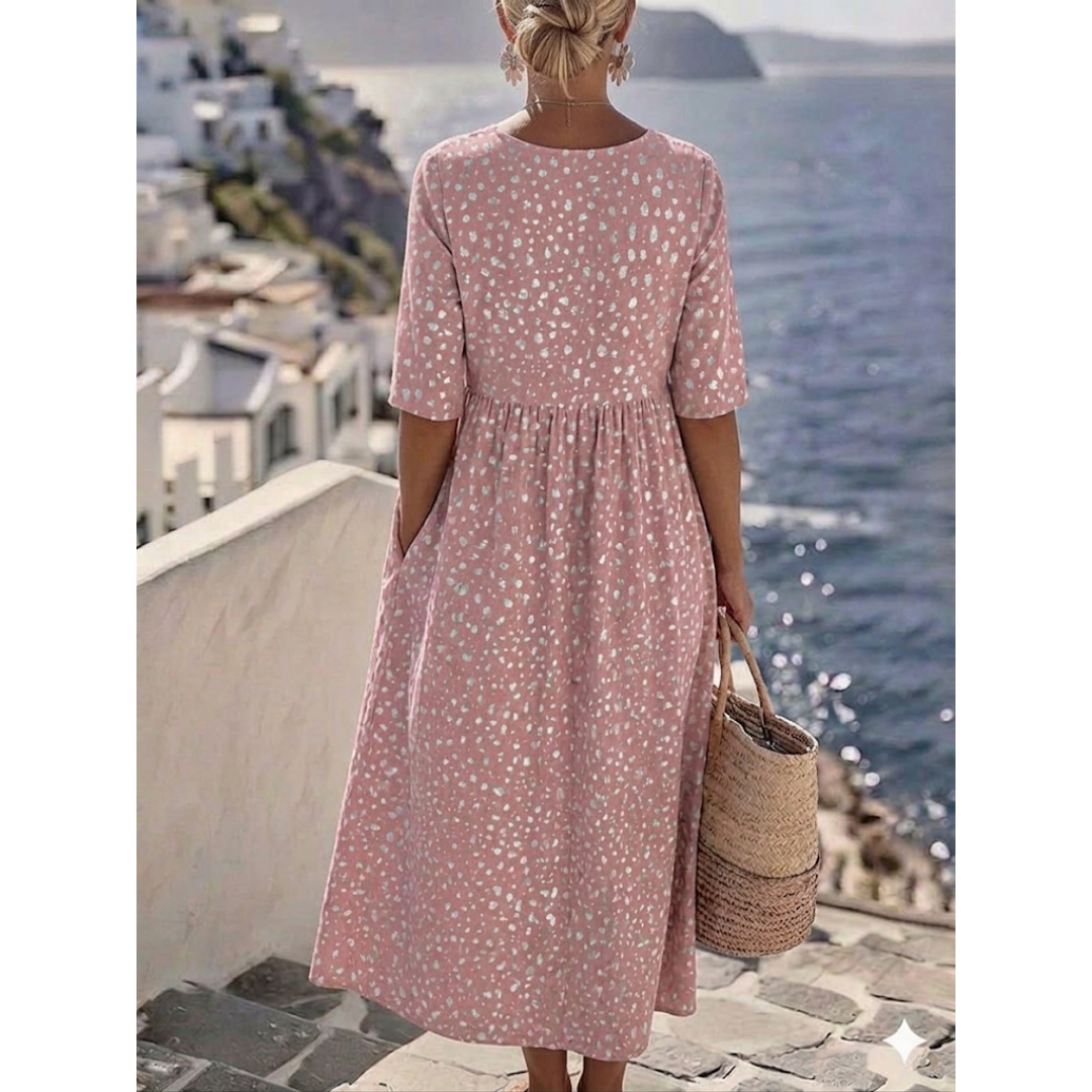 Tess | Tummy-Flattering Elegant Midi Dress for Women