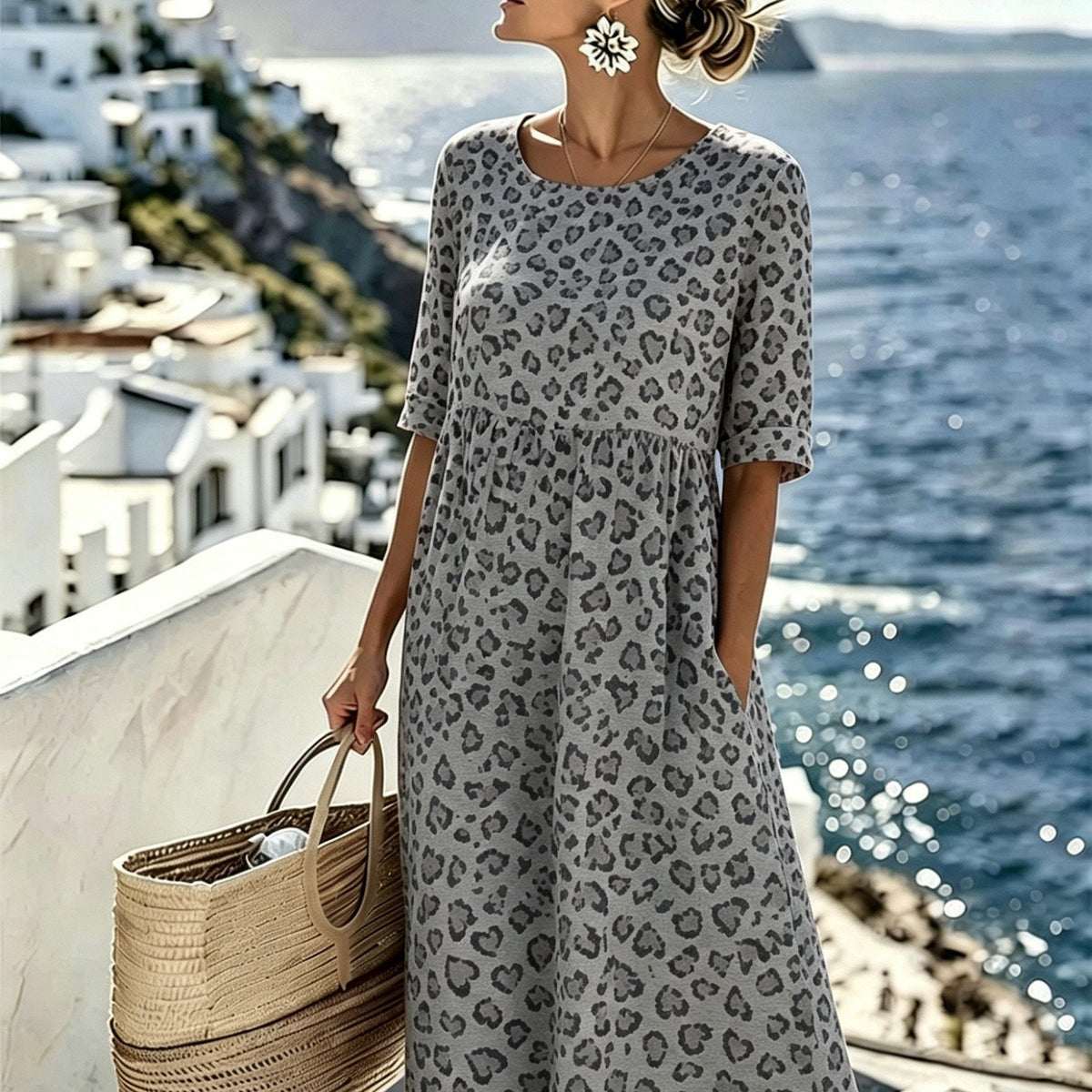 Sienna | Wild Grace Floral Midi Dress for Women