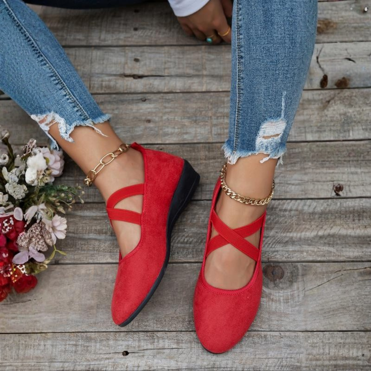 Savannah | Comfort Wedge Ballet Flats for Women | Daily Wear
