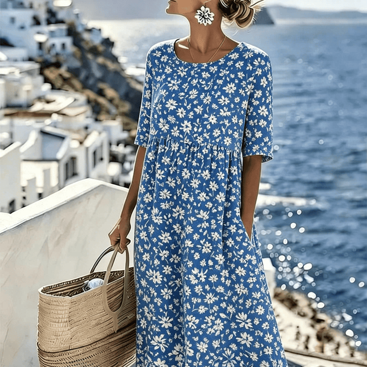 Grace | Elegant Floral Summer Midi Dress for Women