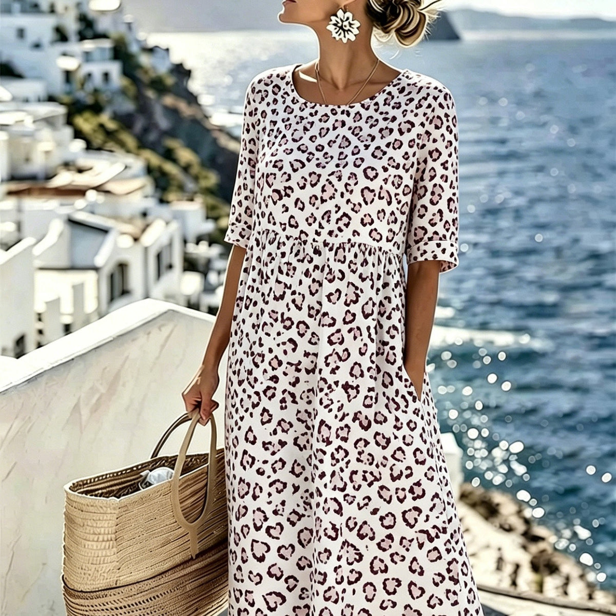 Sienna | Wild Grace Floral Midi Dress for Women