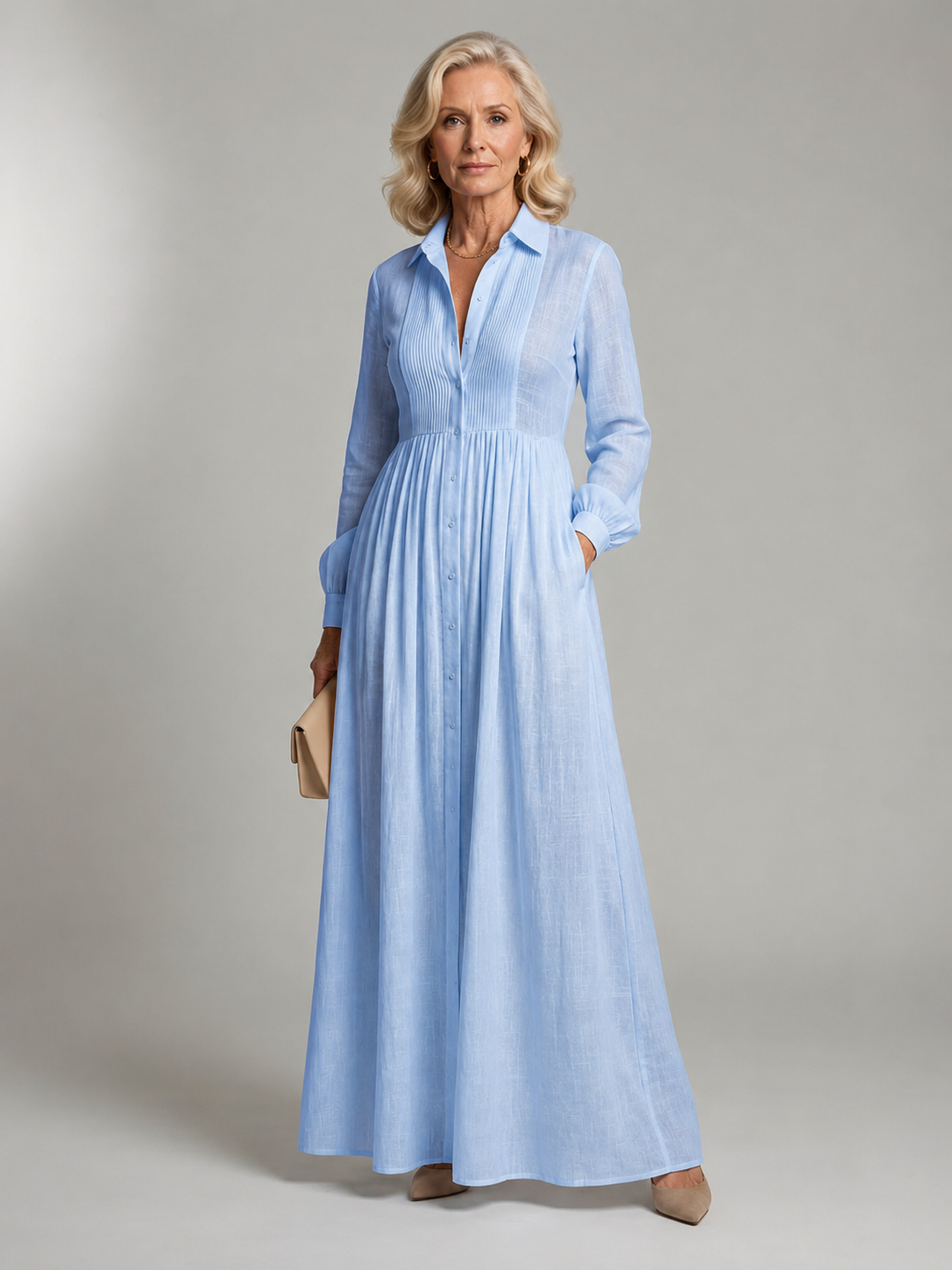 Lioren | Soft Flow Maxi Dress for Women | Elegant Casual