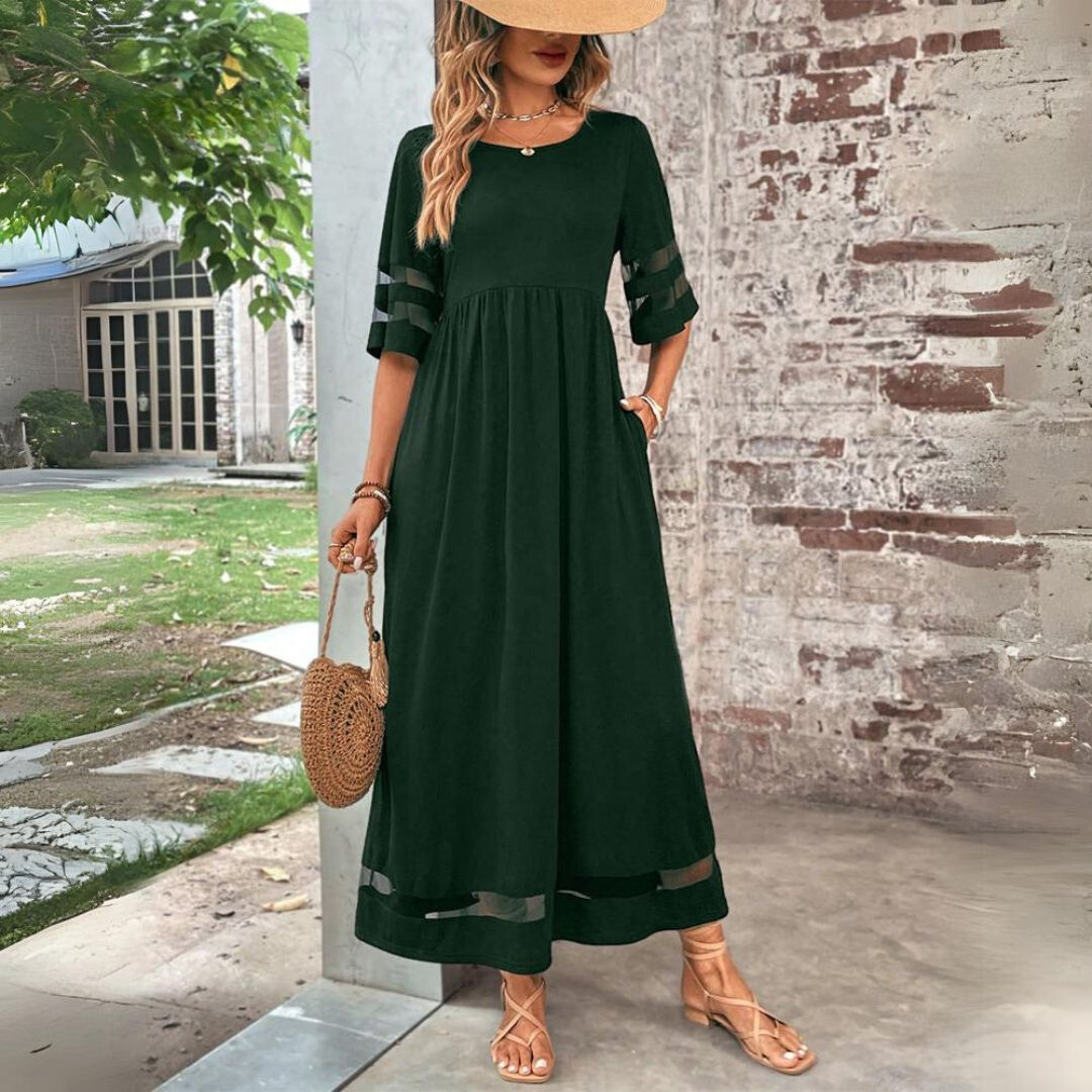 Aubrey | Flattering Tummy-Smoothing Midi Dress for Women