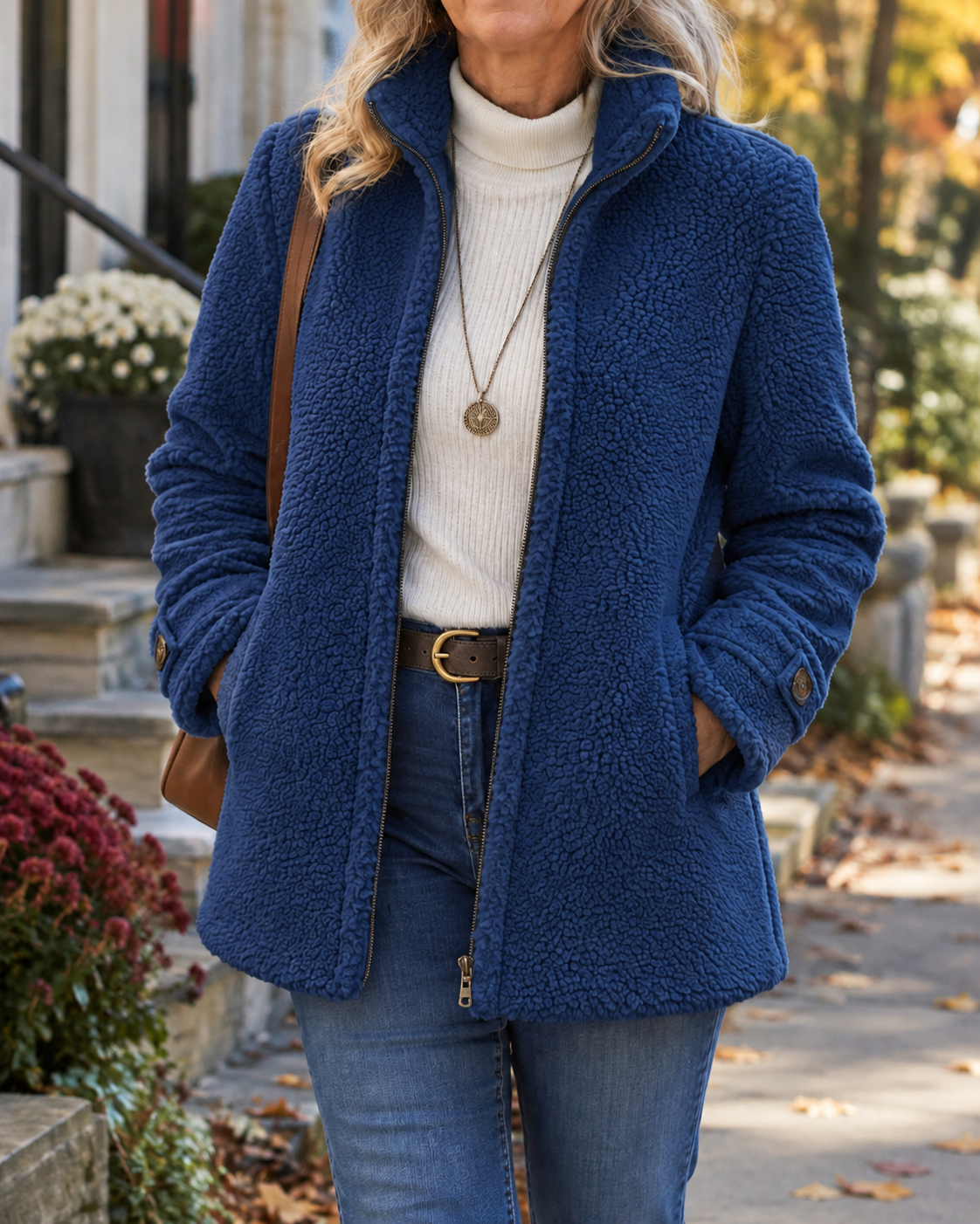 Chelsea | Stand-Collar Textured Jacket