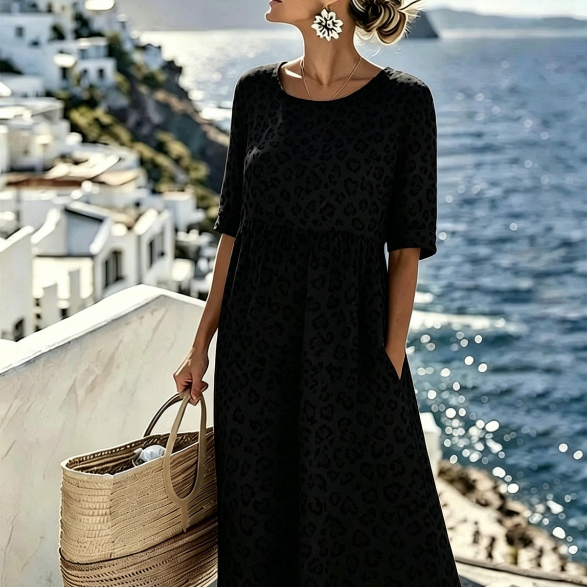 Sienna | Wild Grace Floral Midi Dress for Women