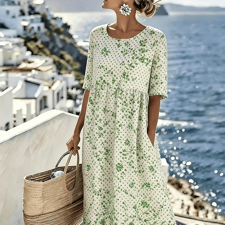 Willow | Meadow Bloom Floral Midi Dress for Women