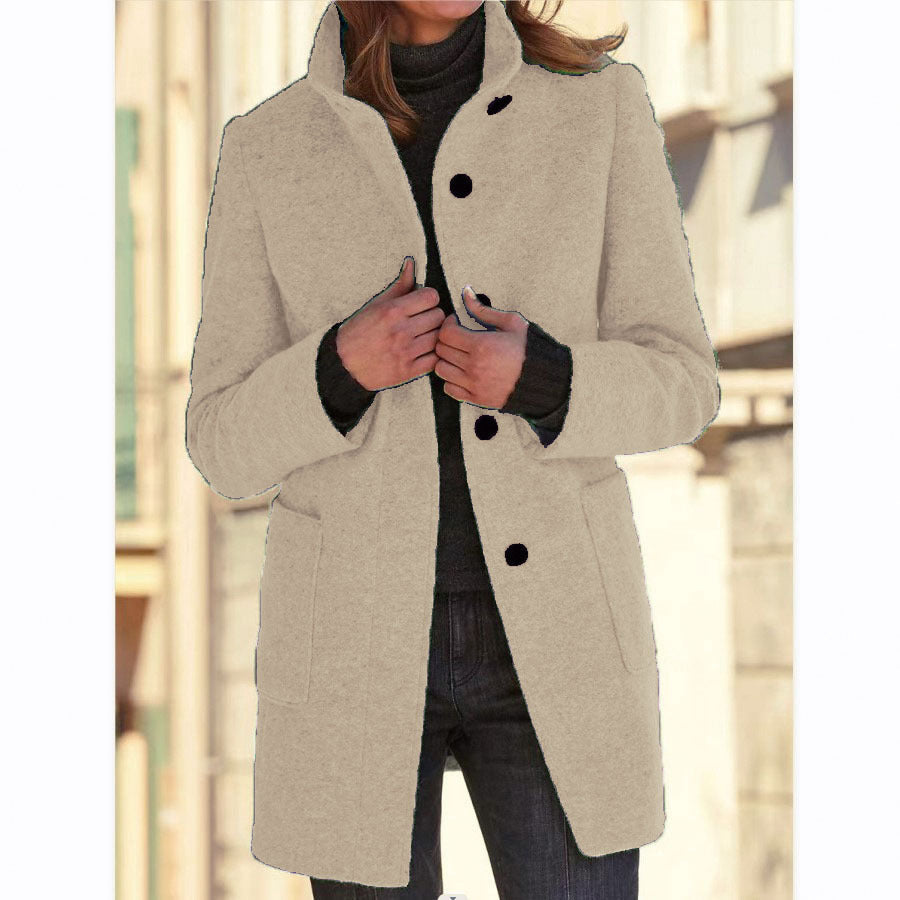 Vintora | Retro Windbreaker with Stand-Up Collar for Women