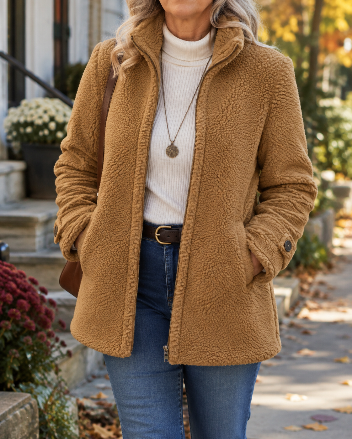 Chelsea | Stand-Collar Textured Jacket