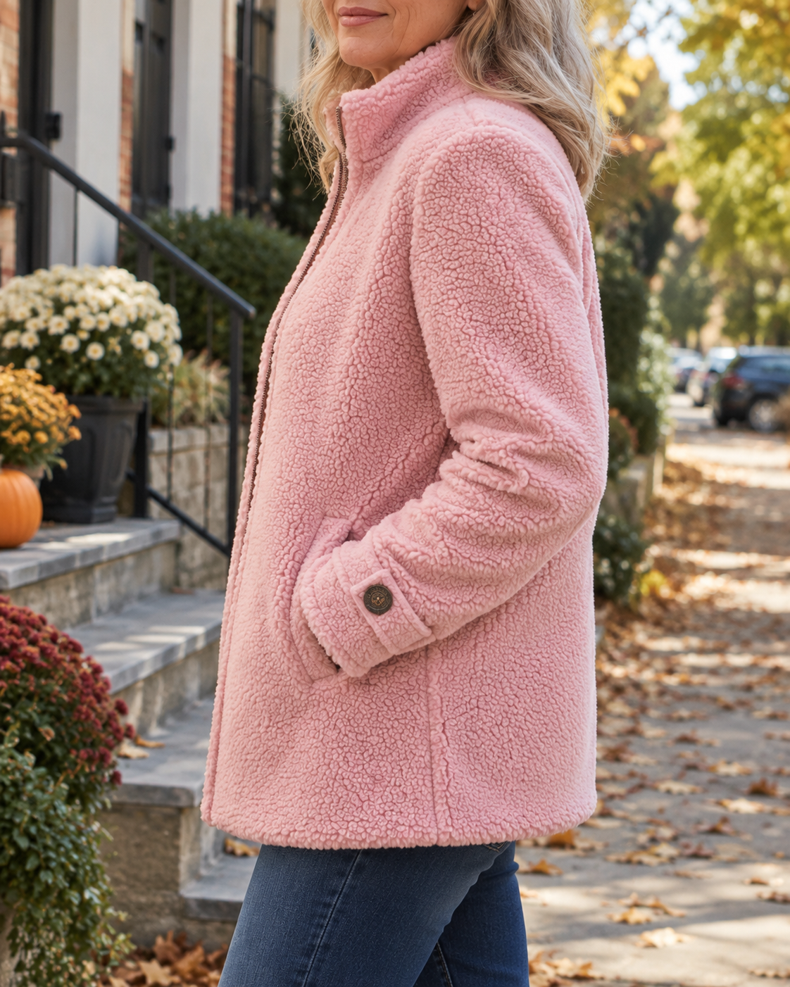 Chelsea | Stand-Collar Textured Jacket