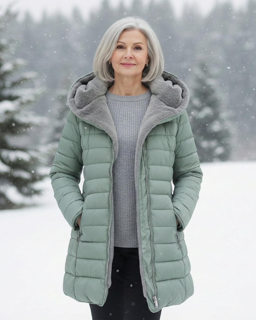 Corinne | Quilted Hooded Winter Jacket
