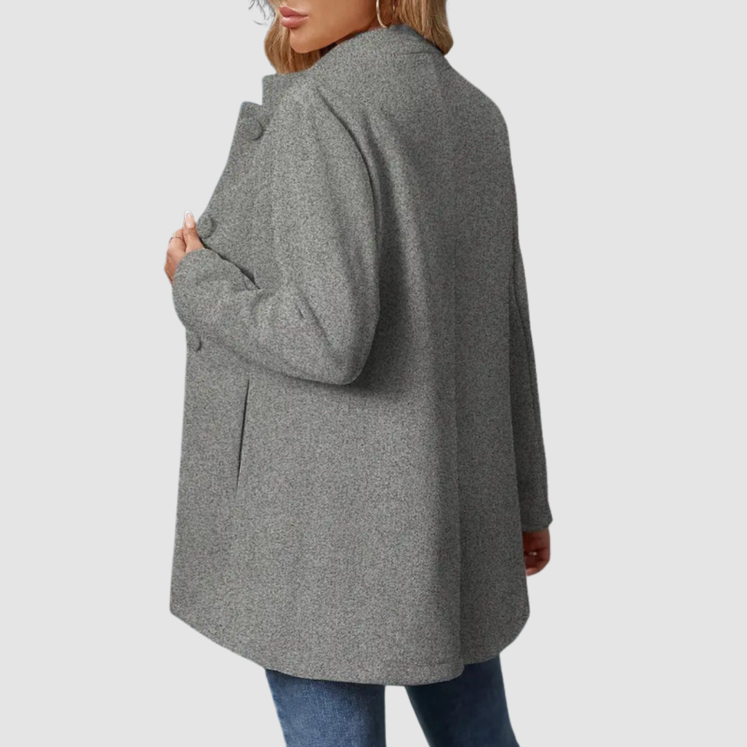 Modique | Elegant Coat with Stand-Up Collar for Women | Outerwear