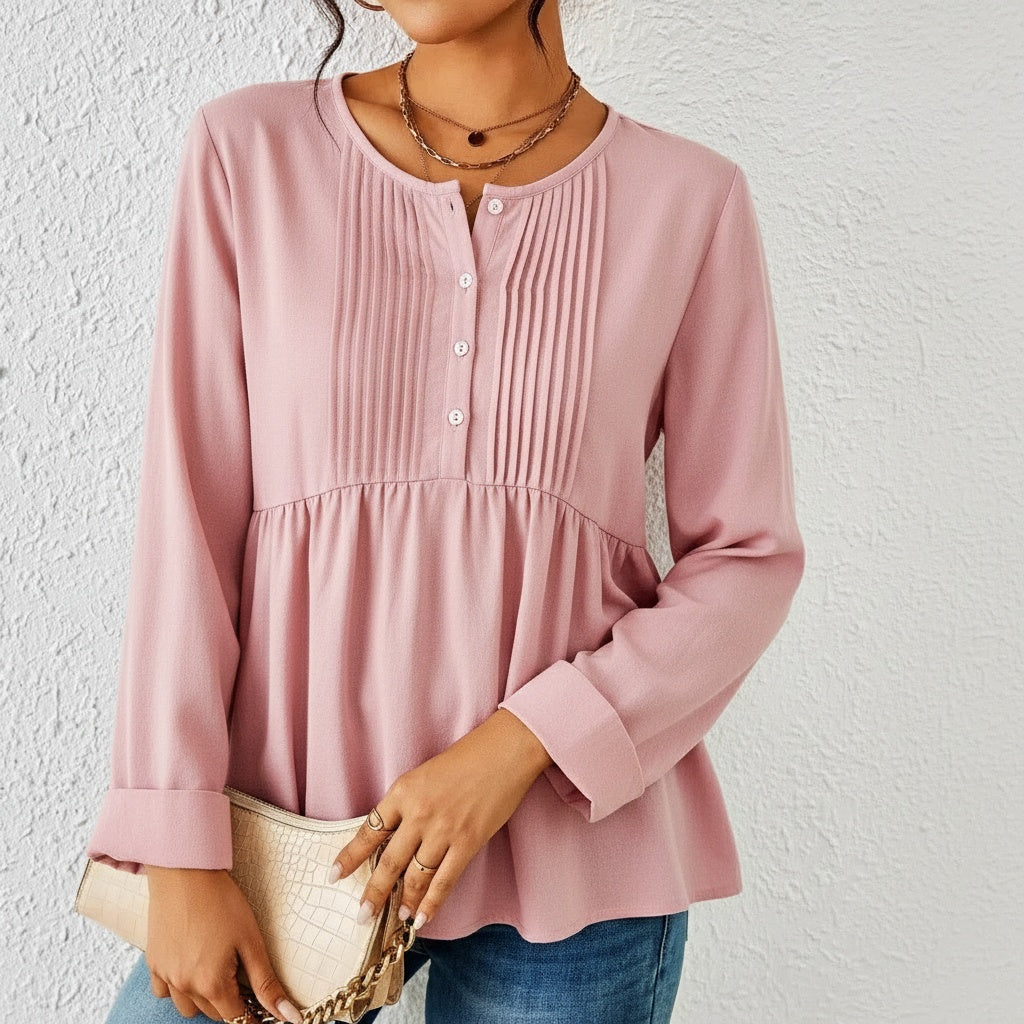 Ariadne | Tummy-Tucking Tunic Blouse for Women | Flattering Fit