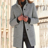 Vintora | Retro Windbreaker with Stand-Up Collar for Women