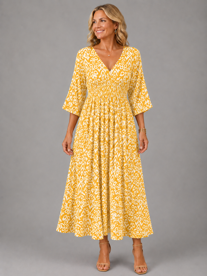 Althea | Bohemian Flow Midi Dress for Women | Casual Occasion