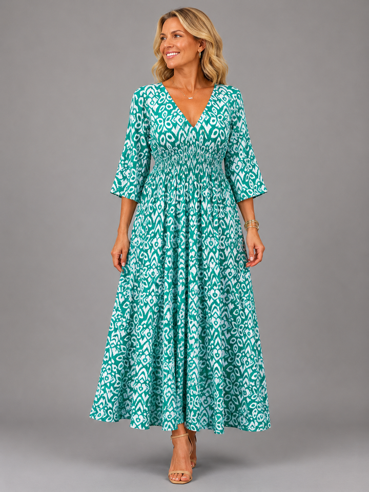 Althea | Bohemian Flow Midi Dress for Women | Casual Occasion