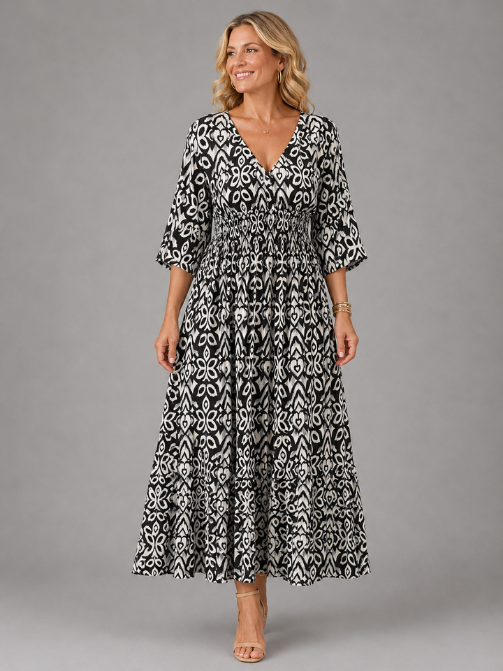 Althea | Bohemian Flow Midi Dress for Women | Casual Occasion