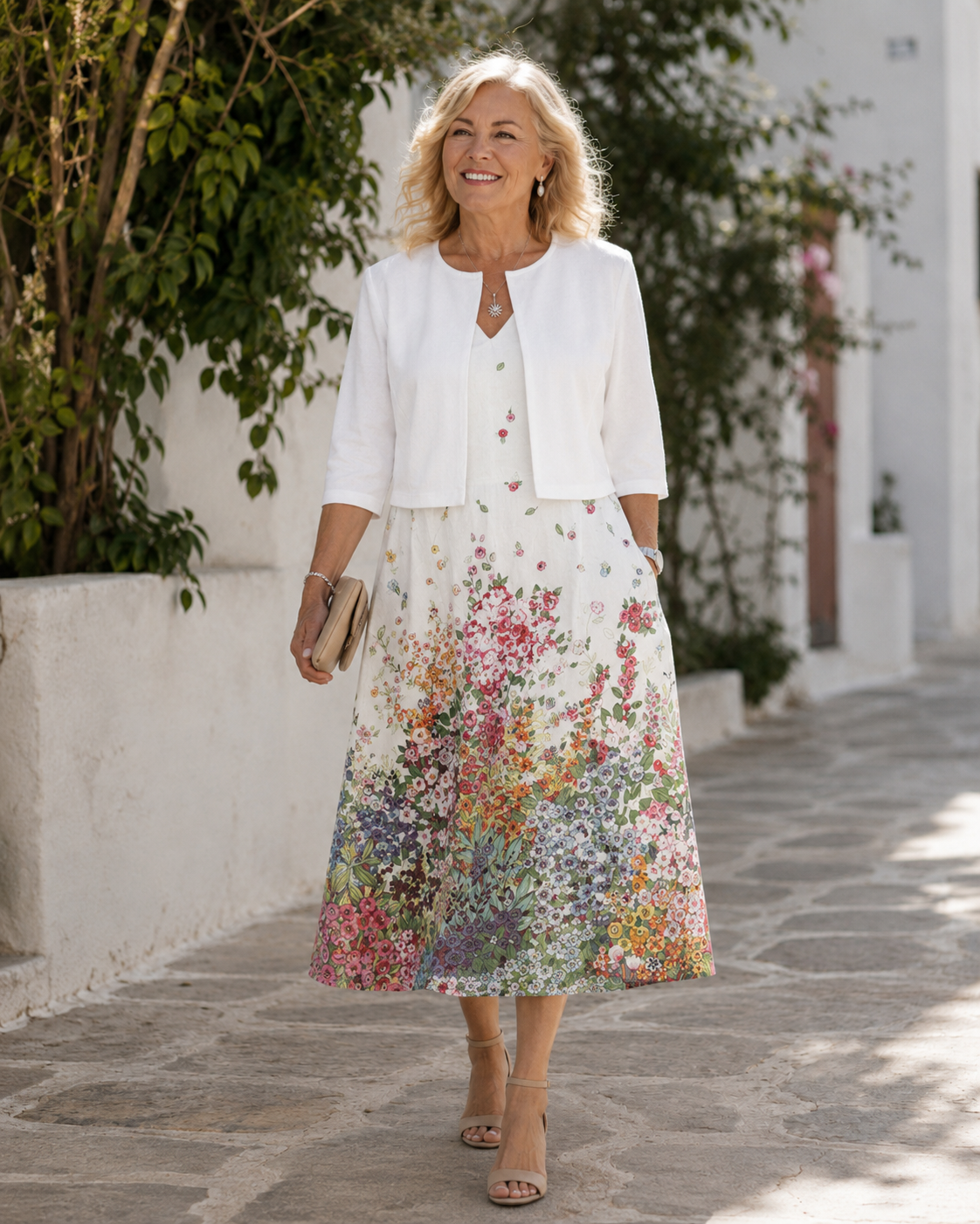 Vivian | Breezy Two-Layer Chiffon Dress for Women