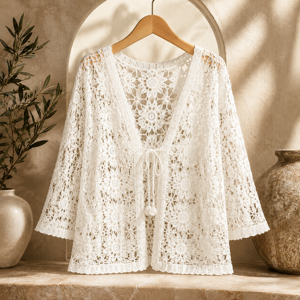 Elora | Crochet Shawl Cardigan for Women