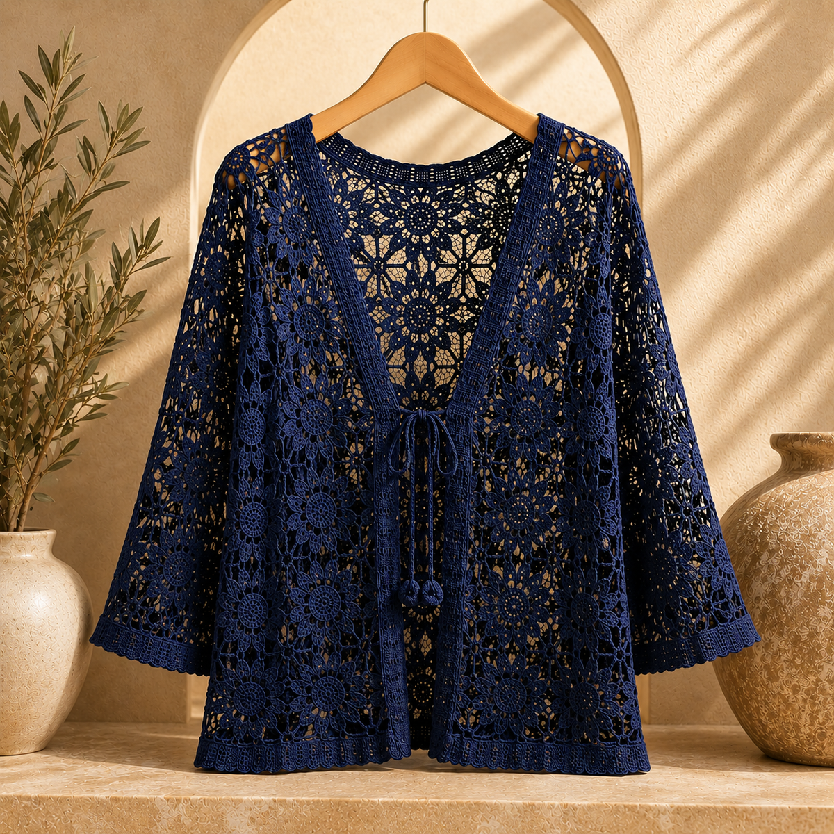 Elora | Crochet Shawl Cardigan for Women