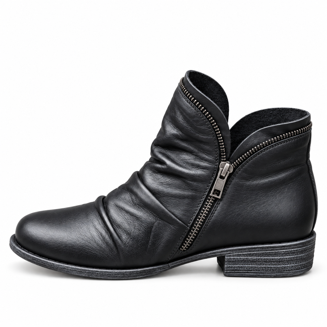 Estelle | Textured Ankle Boots